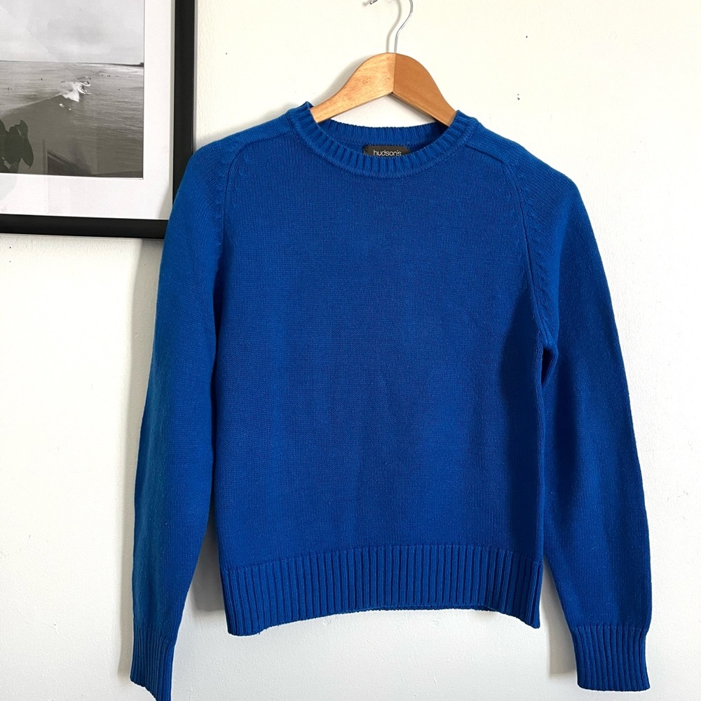 Vintage Hudson Royal Blue Crew Neck Sweater